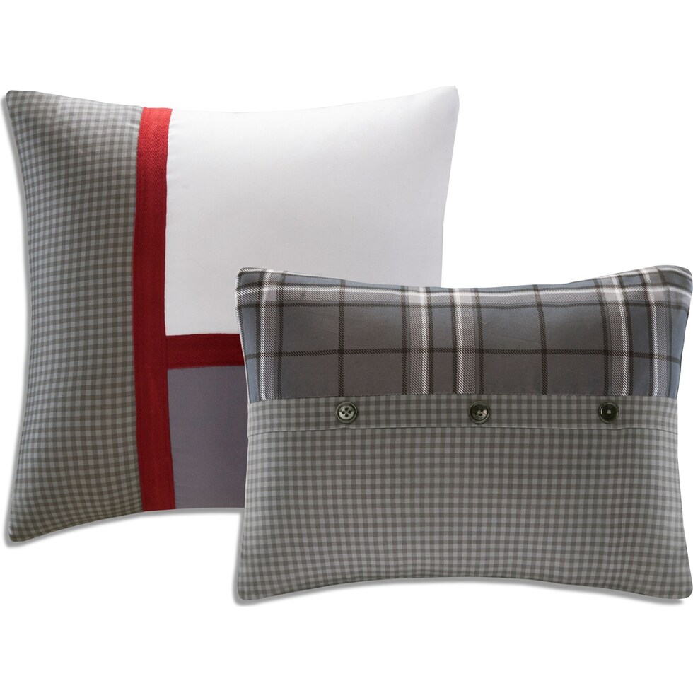 seaton gray king bedding set   