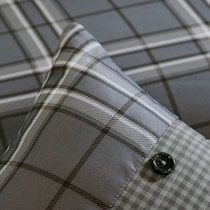 seaton gray king bedding set   