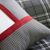 seaton gray king bedding set   