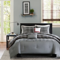 seaton gray twin bedding set   