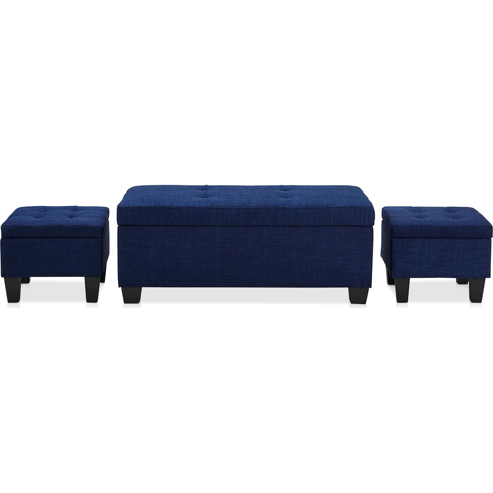 seattle blue ottoman   