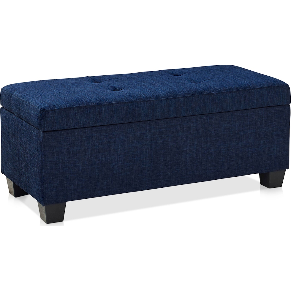 seattle blue ottoman   