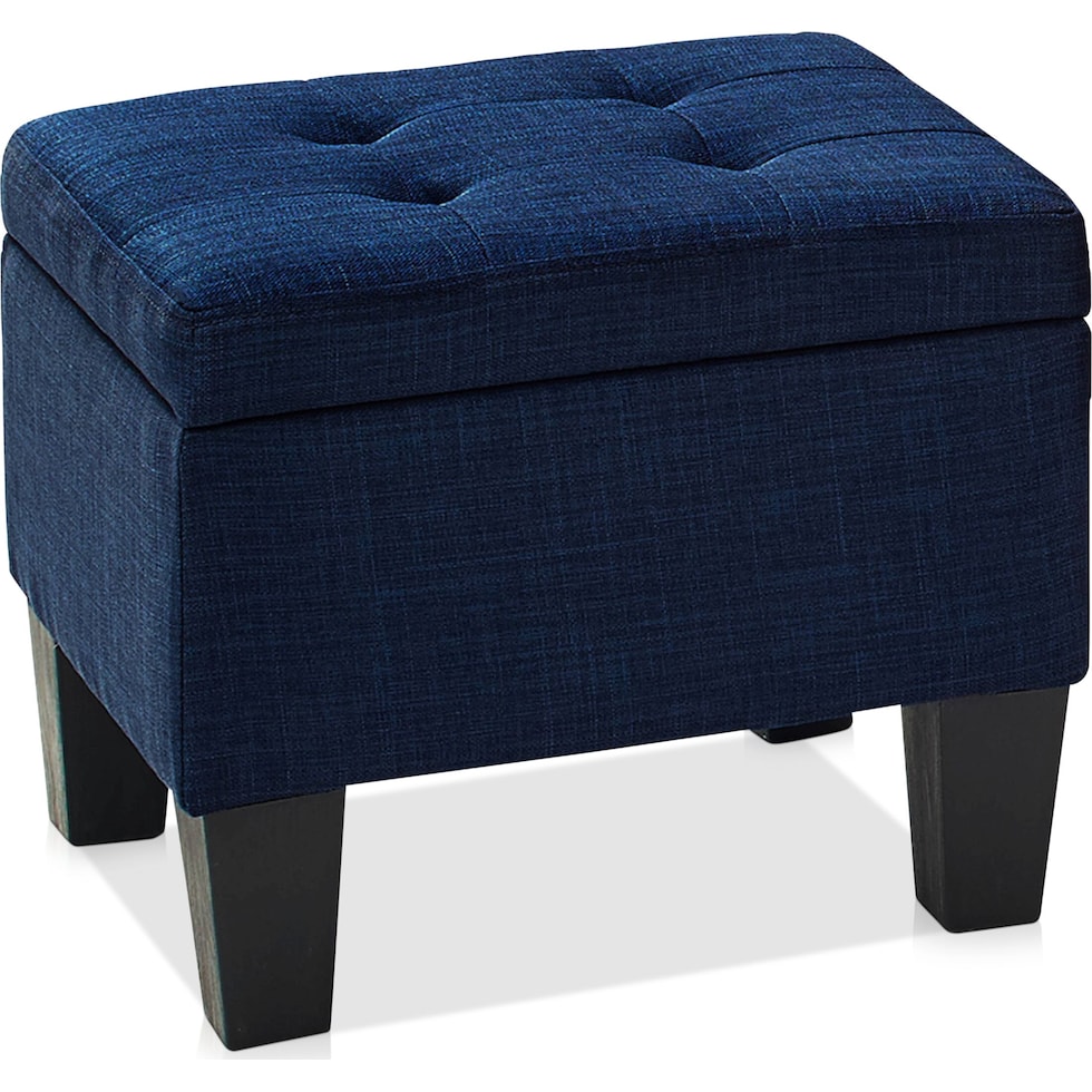 seattle blue ottoman   