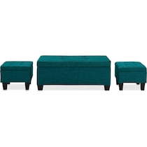 seattle blue ottoman   
