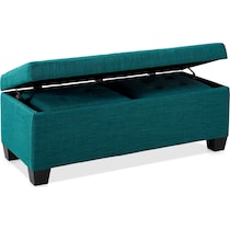 seattle blue ottoman   