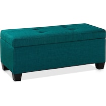 seattle blue ottoman   