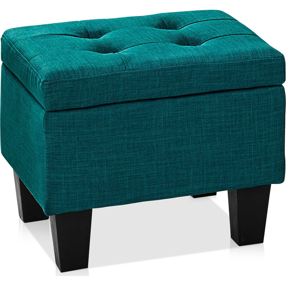 seattle blue ottoman   
