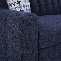 sebastian blue sleeper sofa   