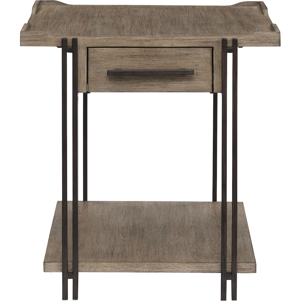 sedona dark brown end table   