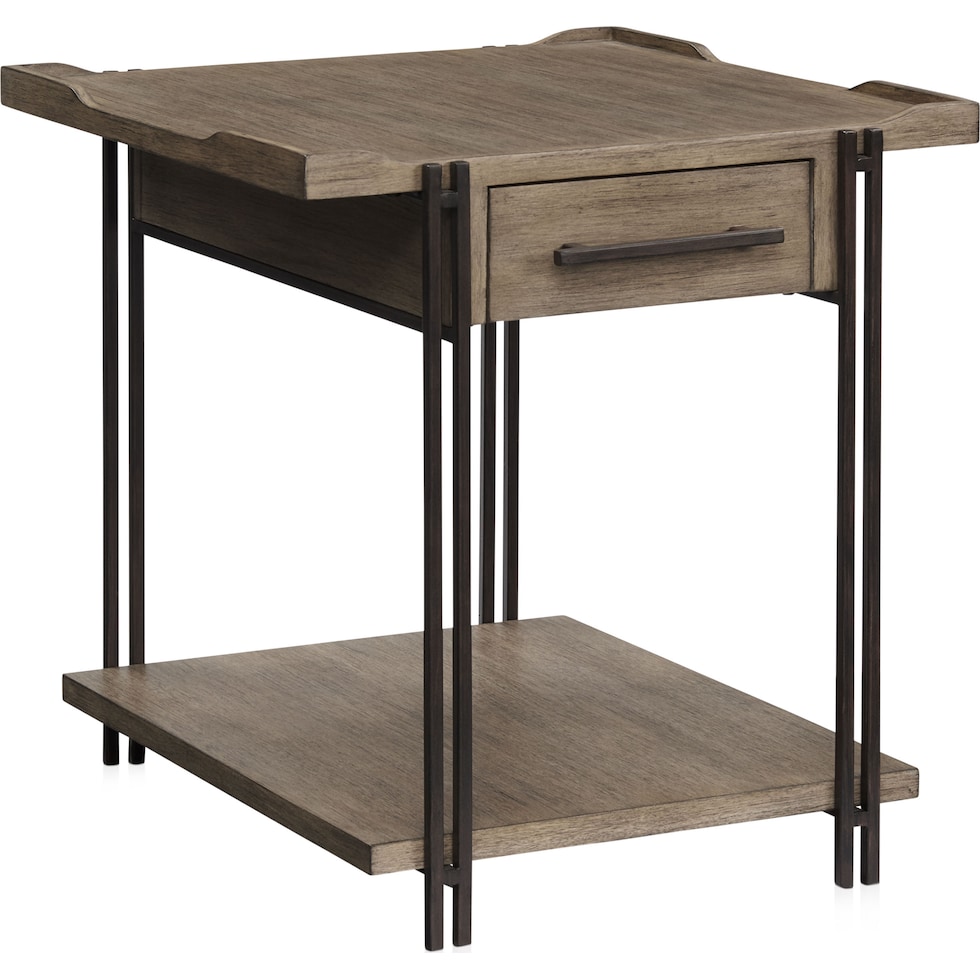 sedona dark brown end table   