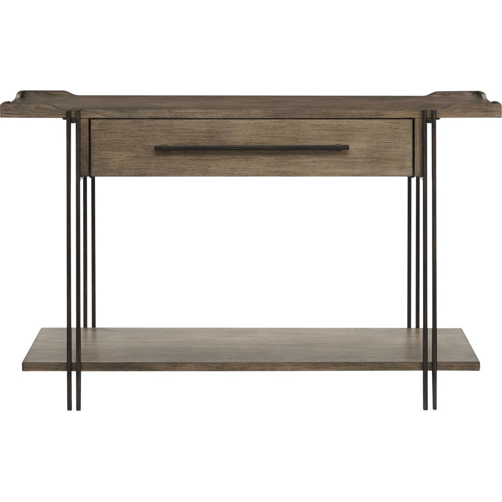 sedona dark brown sofa table   