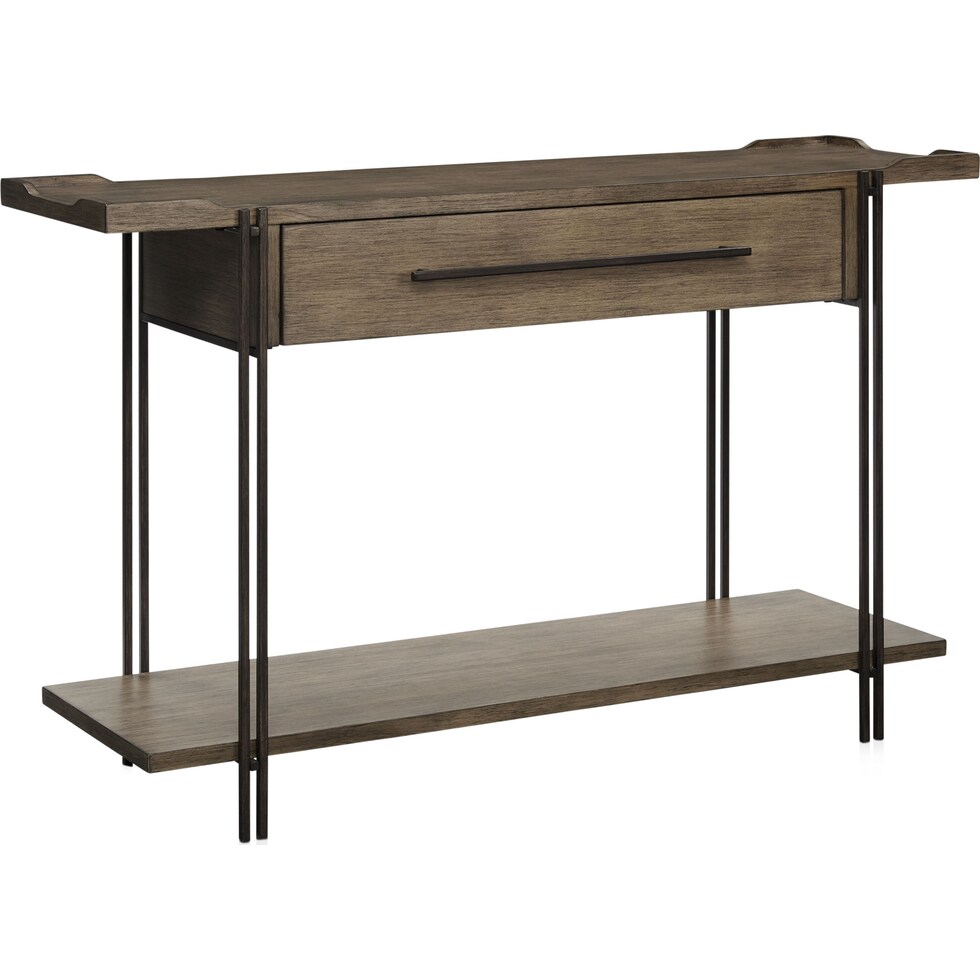 sedona dark brown sofa table   