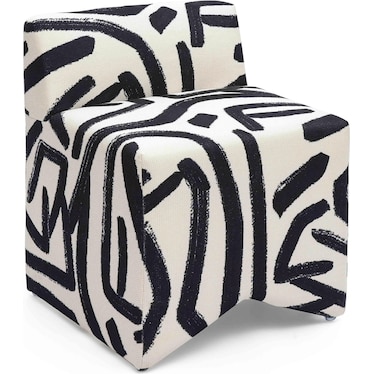 Makana Brushstroke Print Stool