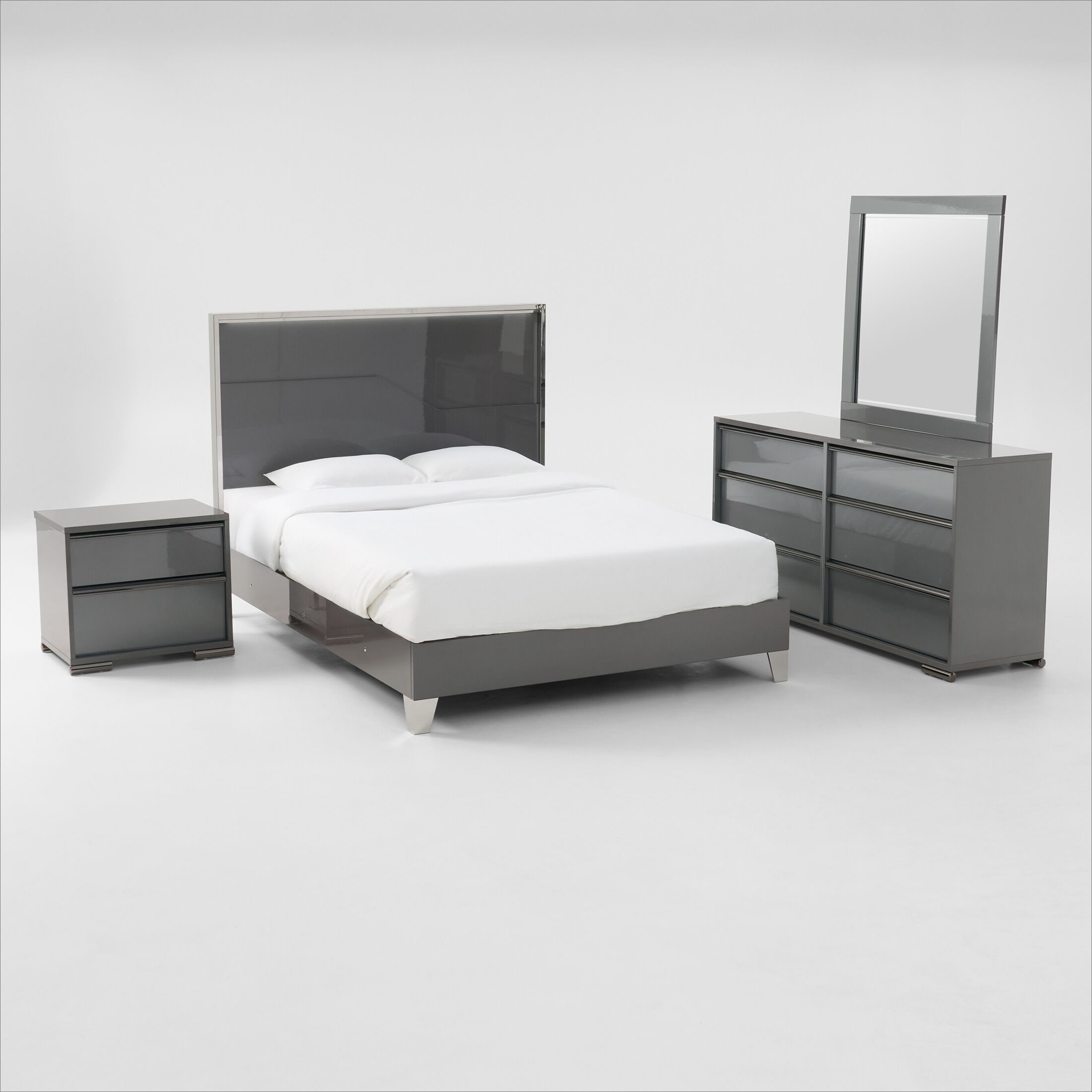 Selena 6-Piece Bedroom Set with Dresser, Mirror, and