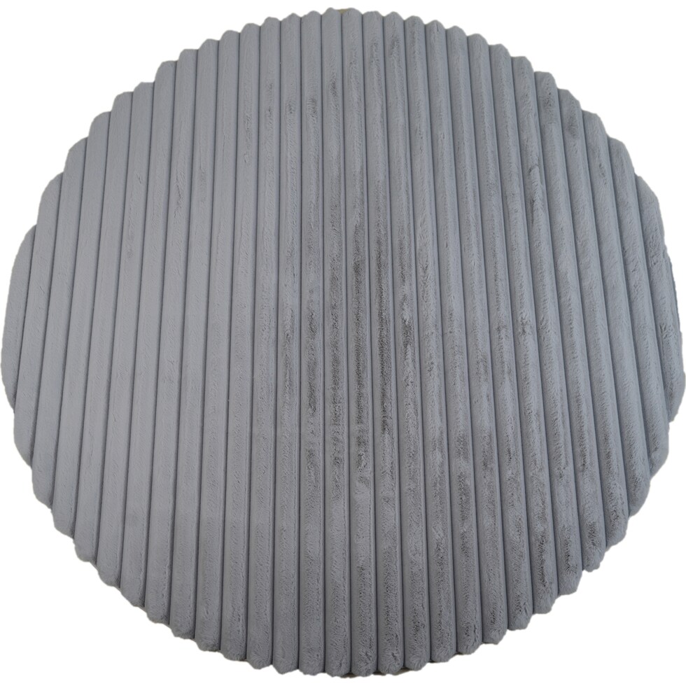 selena gray area rug  round   
