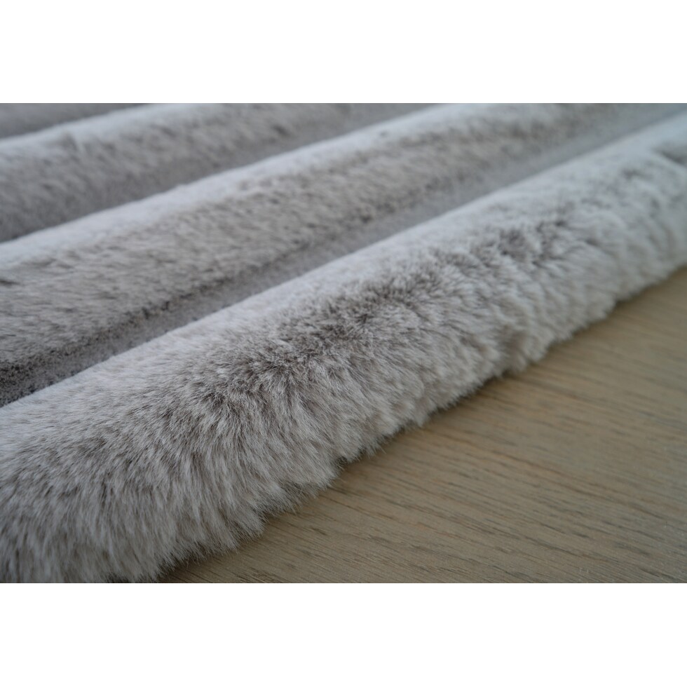 selena gray area rug  round   