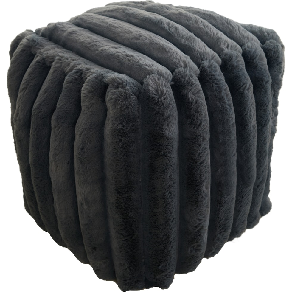 selena gray pouf   
