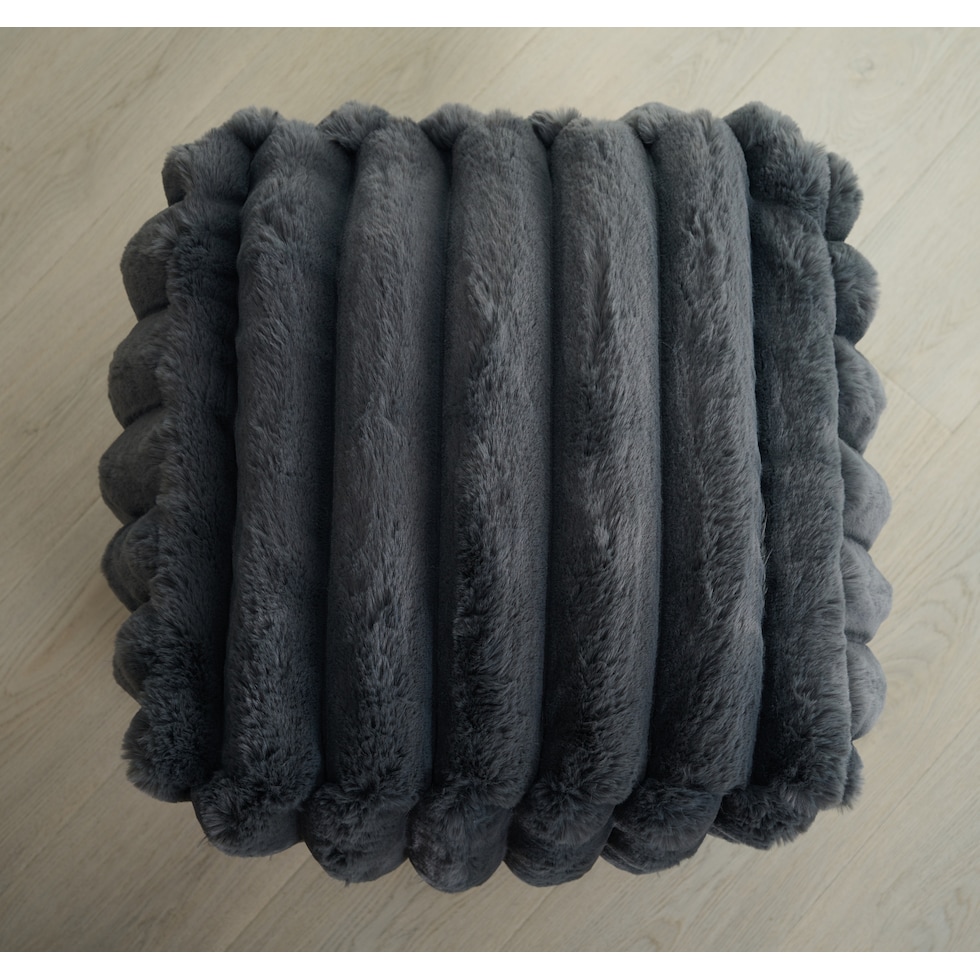 selena gray pouf   