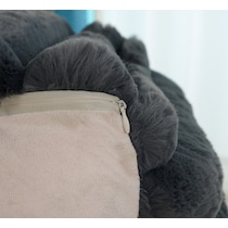 selena gray pouf   