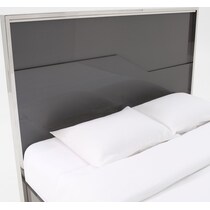 selena gray queen bed with lights   