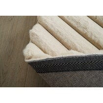 selena neutral area rug  round   