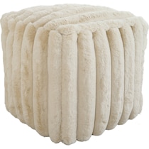 selena neutral pouf   