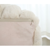 selena neutral pouf   