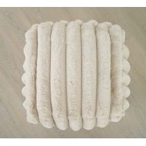selena neutral pouf   