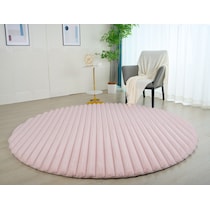 selena pink area rug  round   