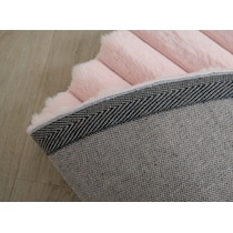 selena pink area rug  round   