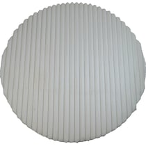selena white area rug  round   