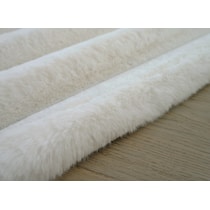 selena white area rug  round   