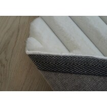 selena white area rug  round   