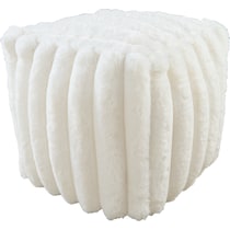 selena white pouf   