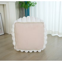 selena white pouf   