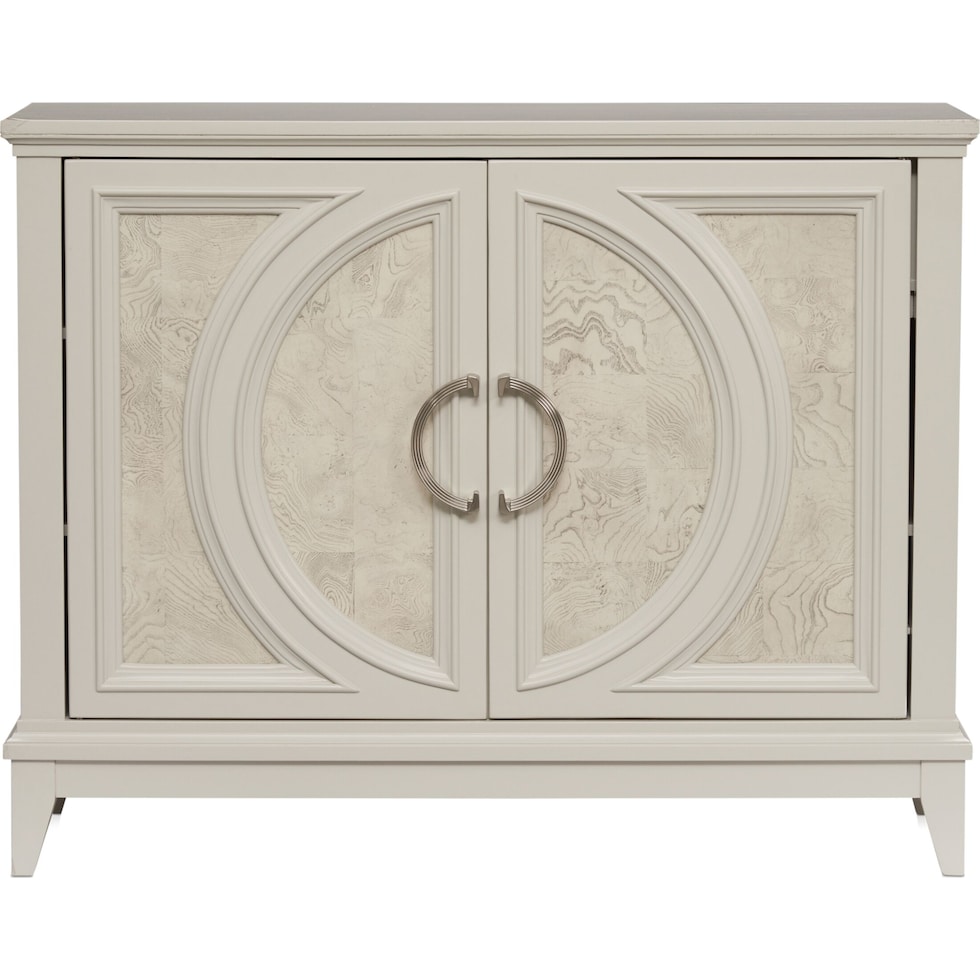 selene white bar cabinet   