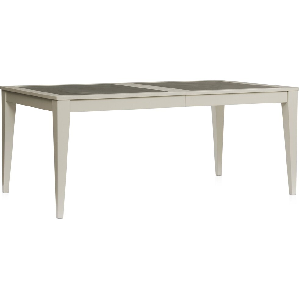 selene white dining table   