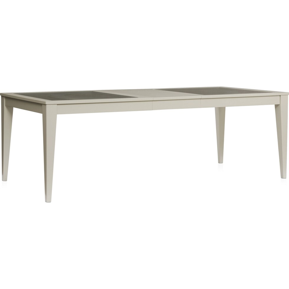 selene white dining table   