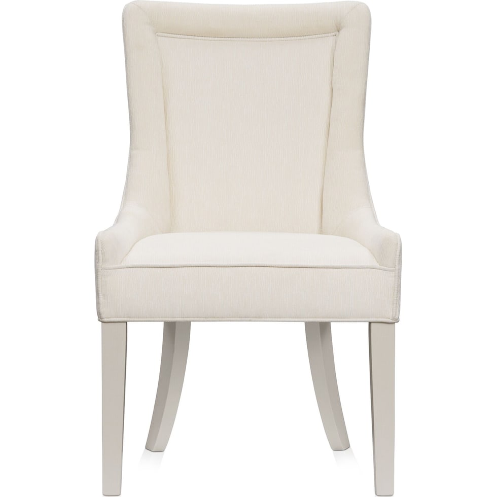 selene white host chair   