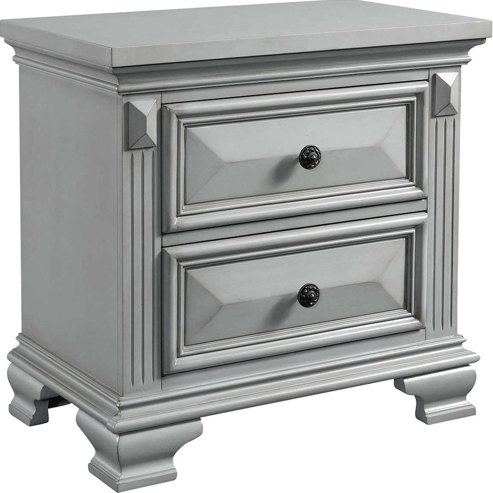 senna gray nightstand   