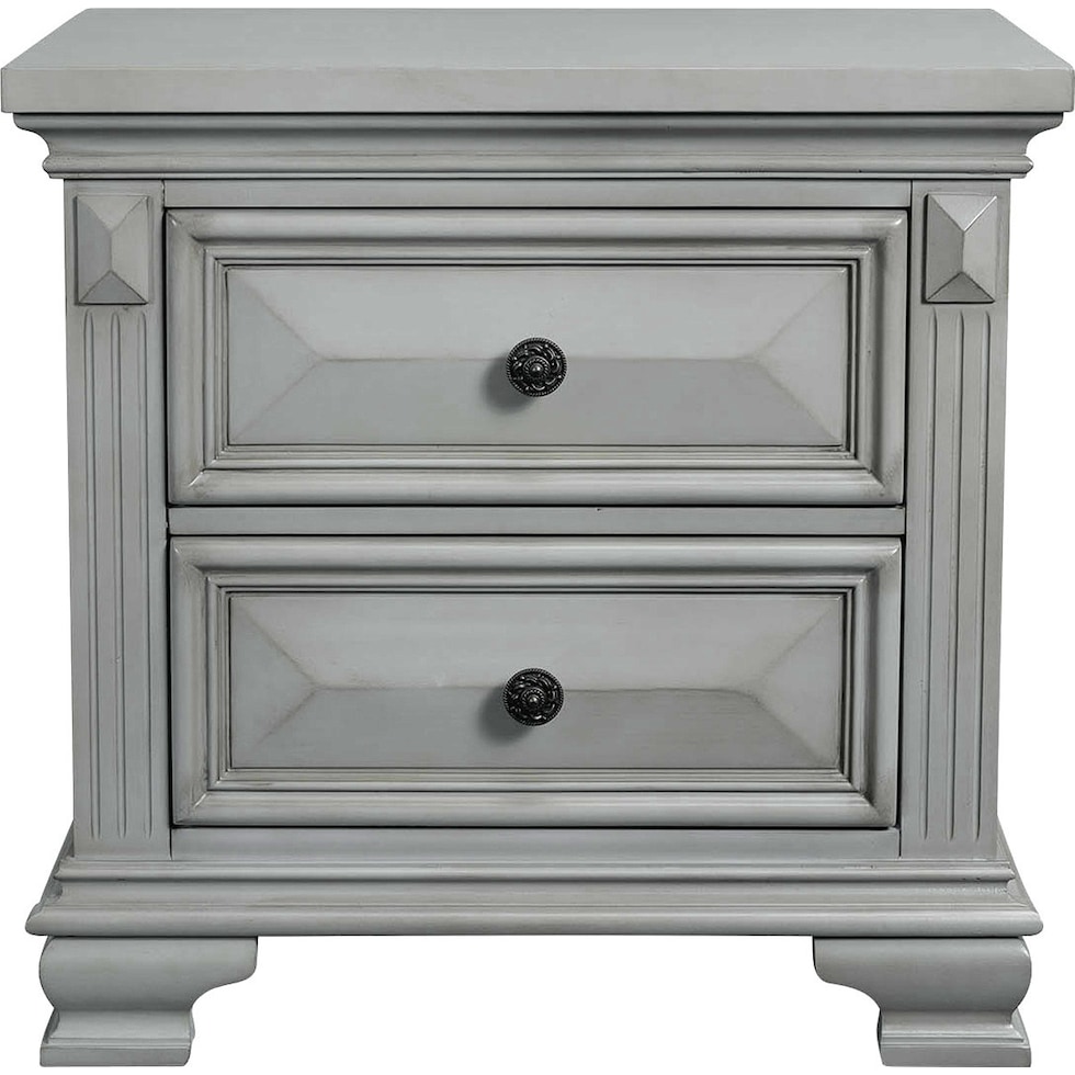 senna gray nightstand   