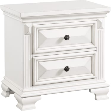 Senna 2 Drawer Nightstand - Antique White