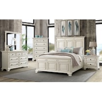 senna white nightstand   