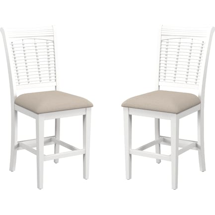 Sentin Set Of 2 Swivel Counter-Height Stools
