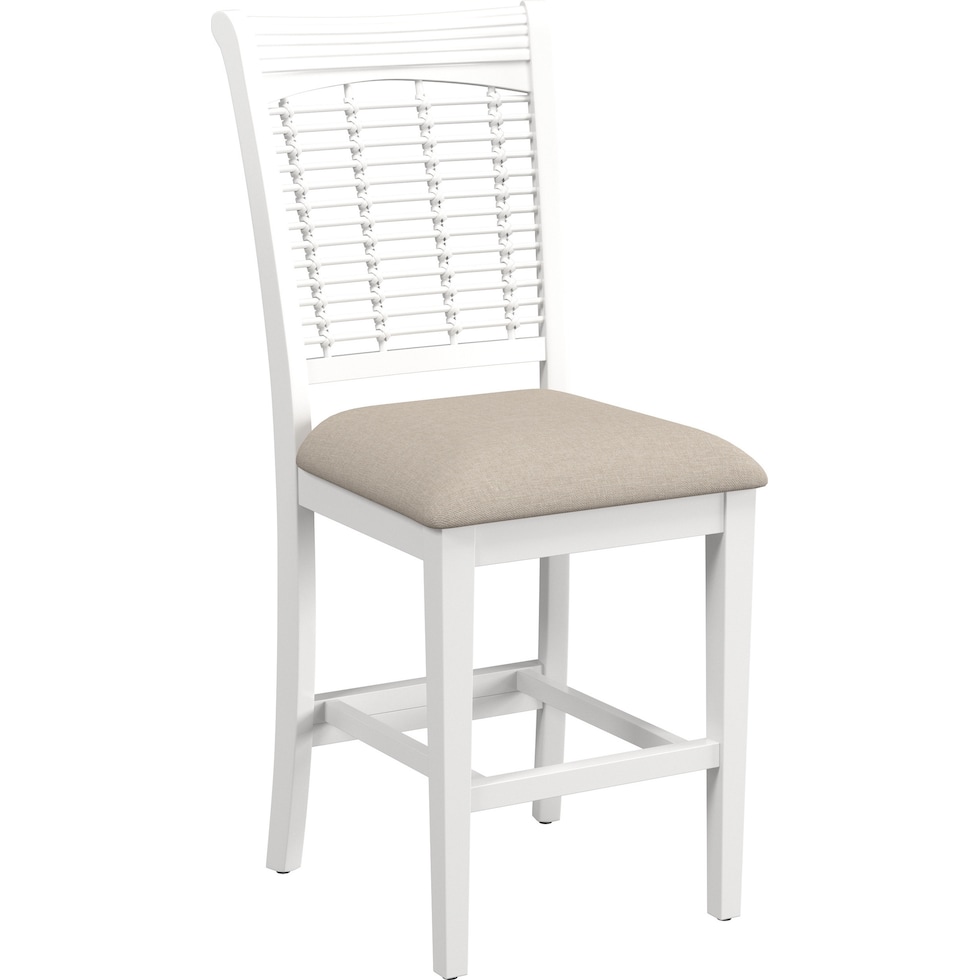 sentin white counter height stool   