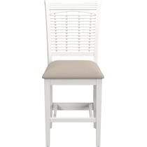 sentin white counter height stool   