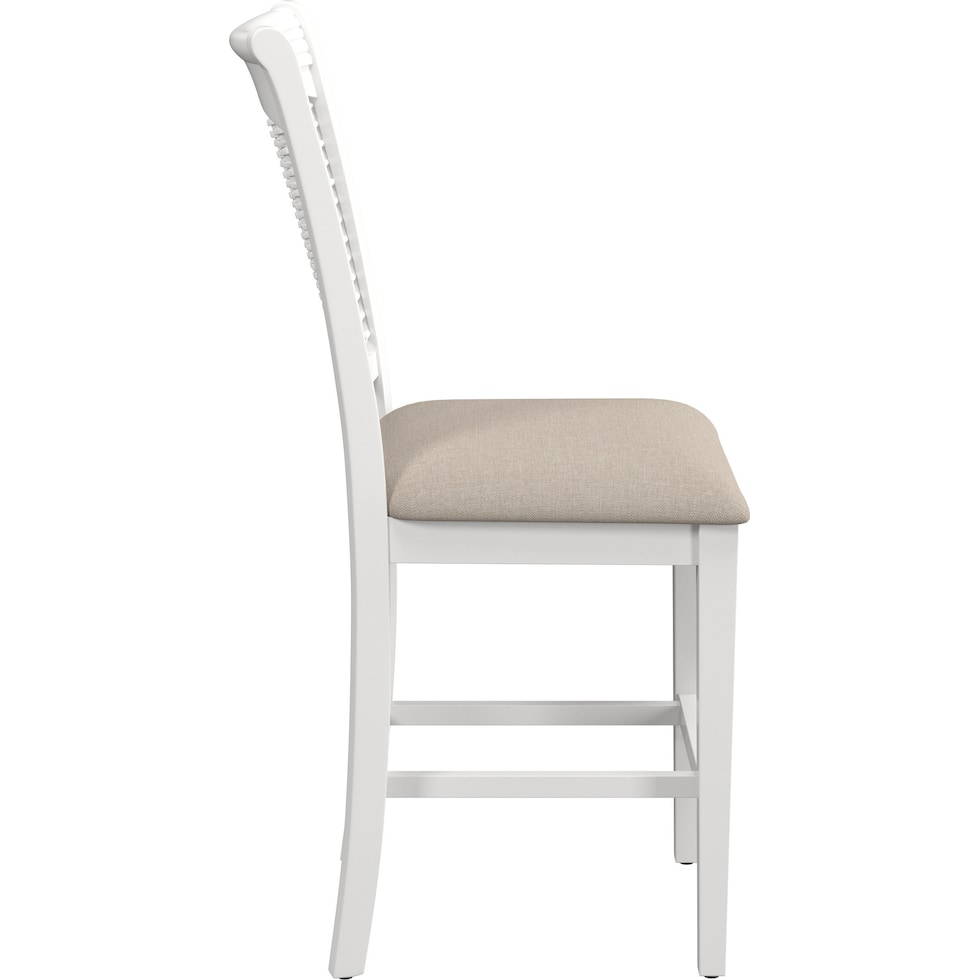 sentin white counter height stool   