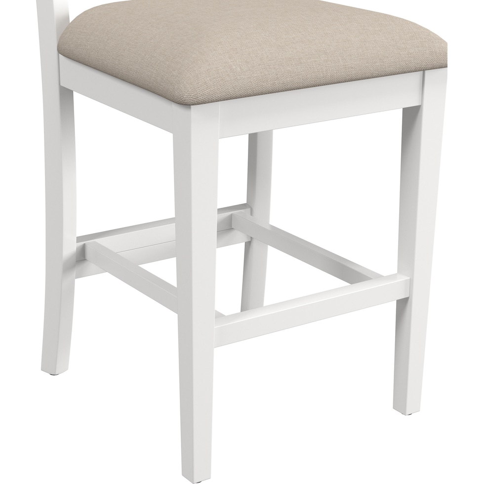 sentin white counter height stool   