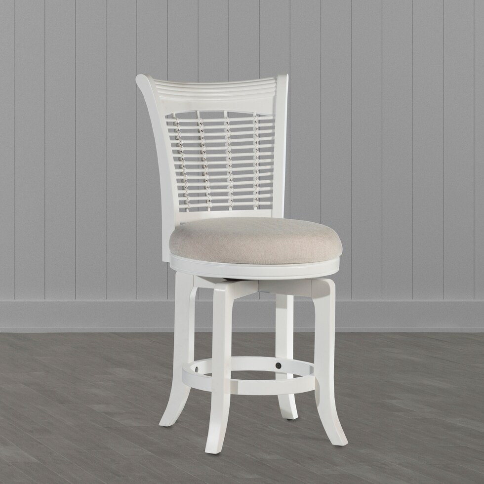 sentin white counter height stool   