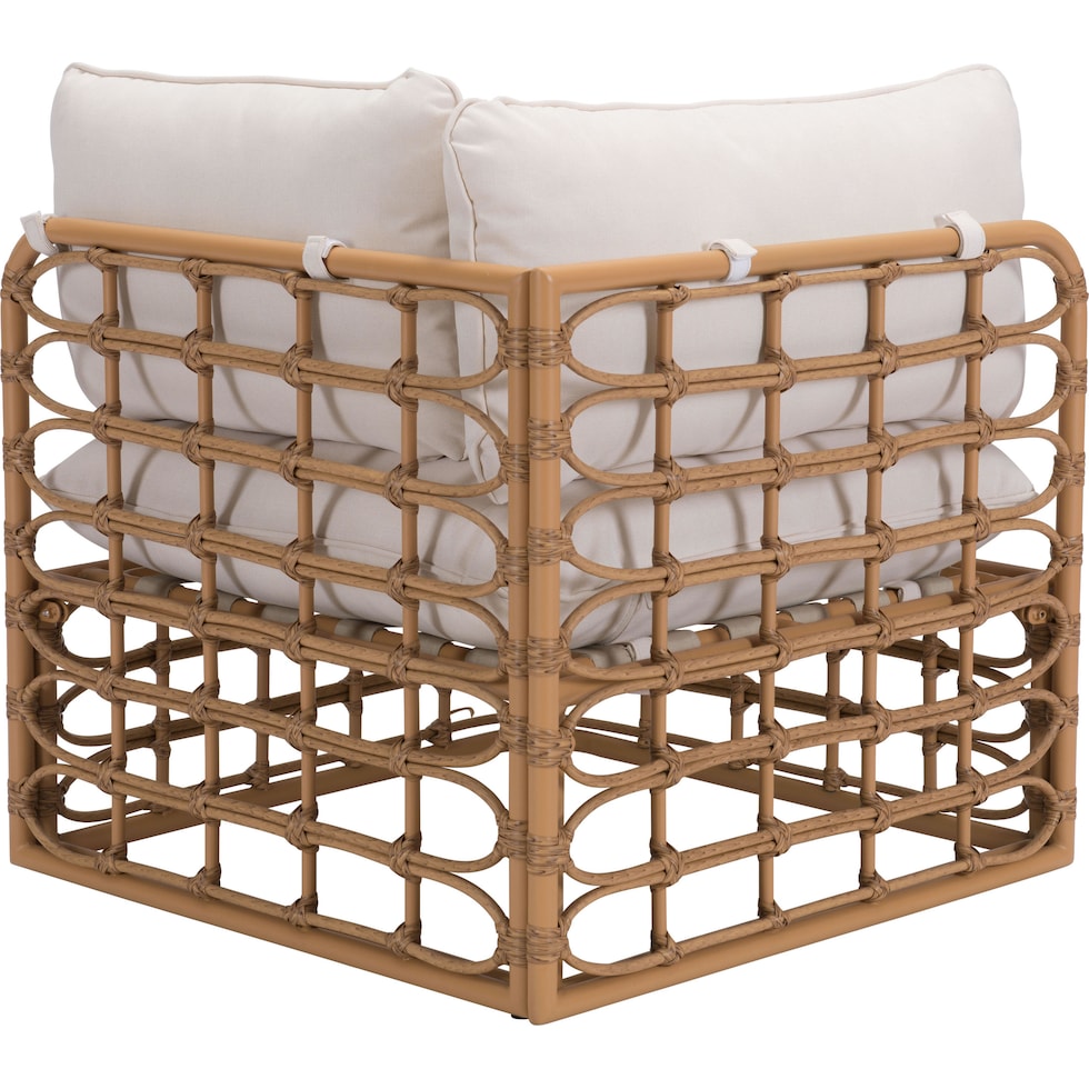 sequoia tan cream outdoor chair   
